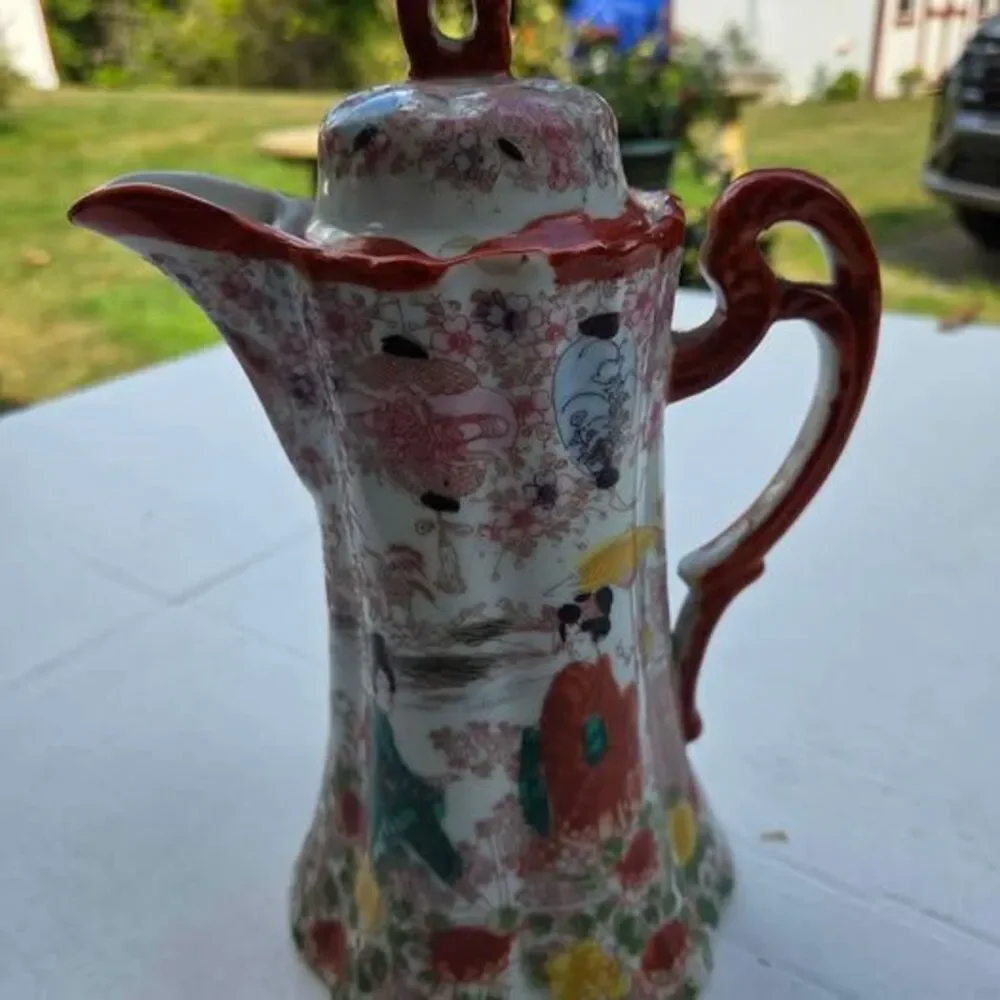 Vintage Japanese Geisha ware chocolate pot
